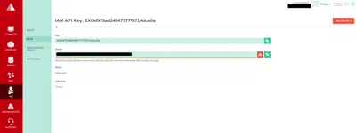 Create IAM API Key