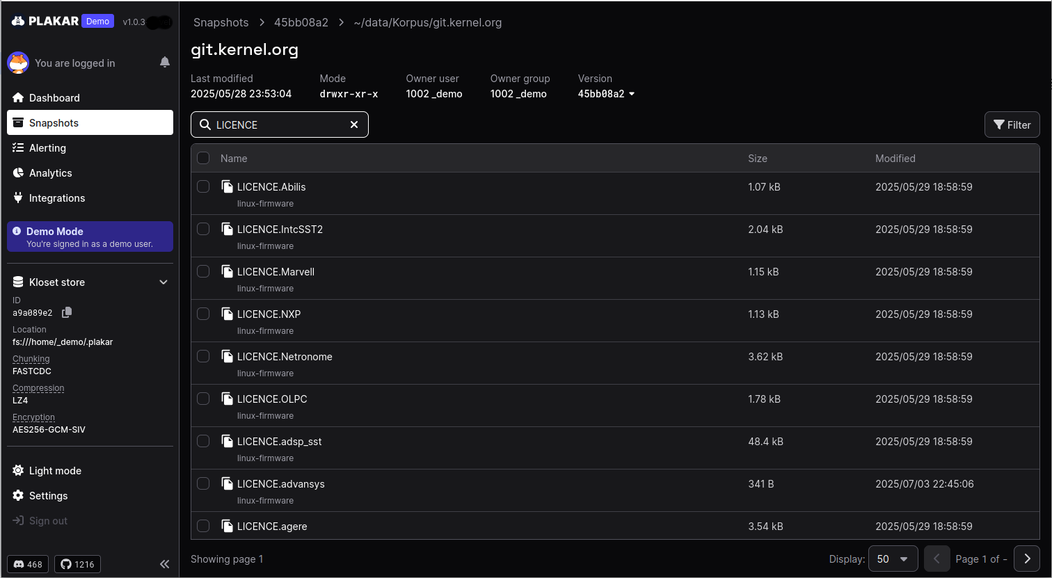Web UI, dark mode