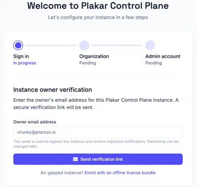Enrolling an instance